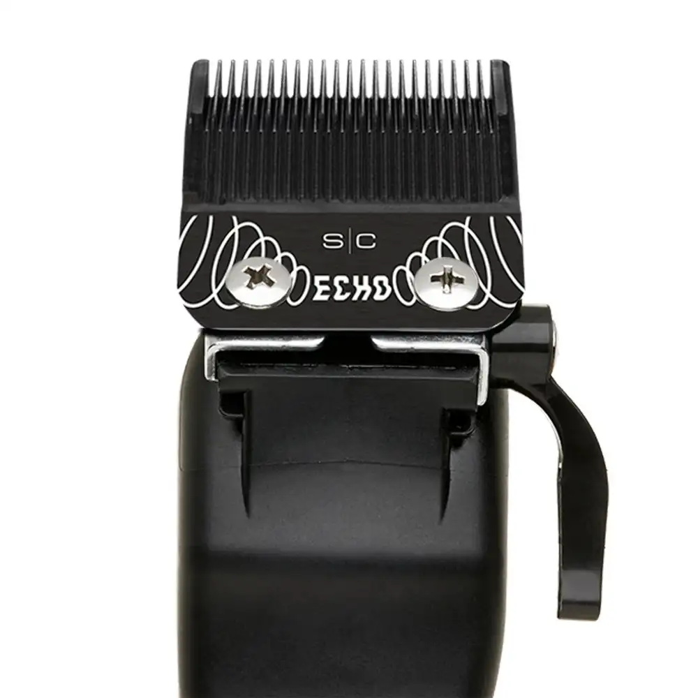 Stylecraft ECHO Faper Fixed Black Diamond Carbon DLC Hair Clipper Blade with Shallow Tooth 2.0 Cutter Set - Image 3